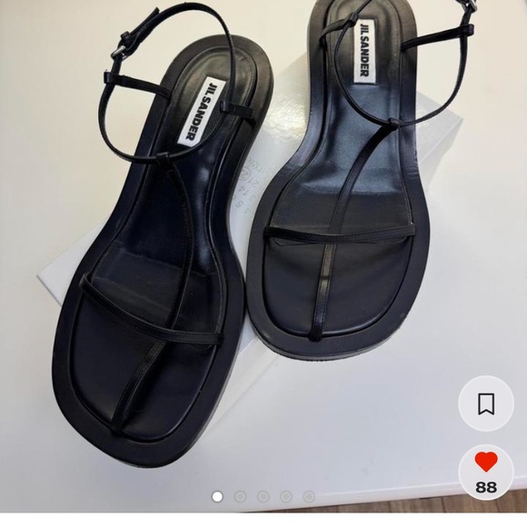 ISO Jil Sander Black Women's Sandals - Picture 3 of 5